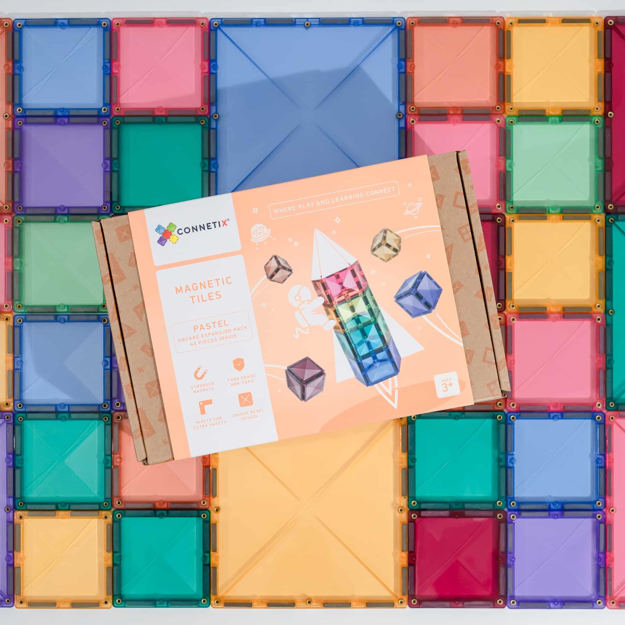 Pastel Square Pack - 40 delig