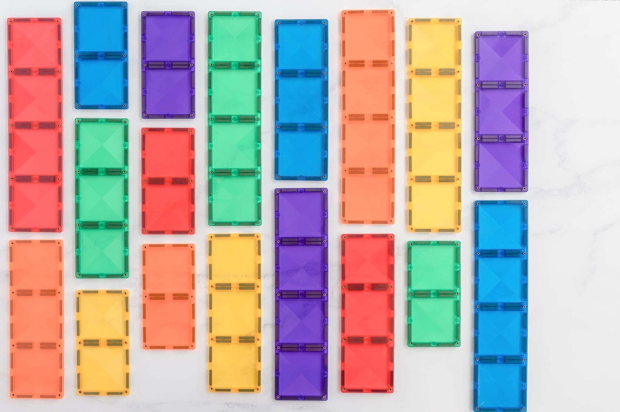 Rainbow Rectangle Pack - 18 delig