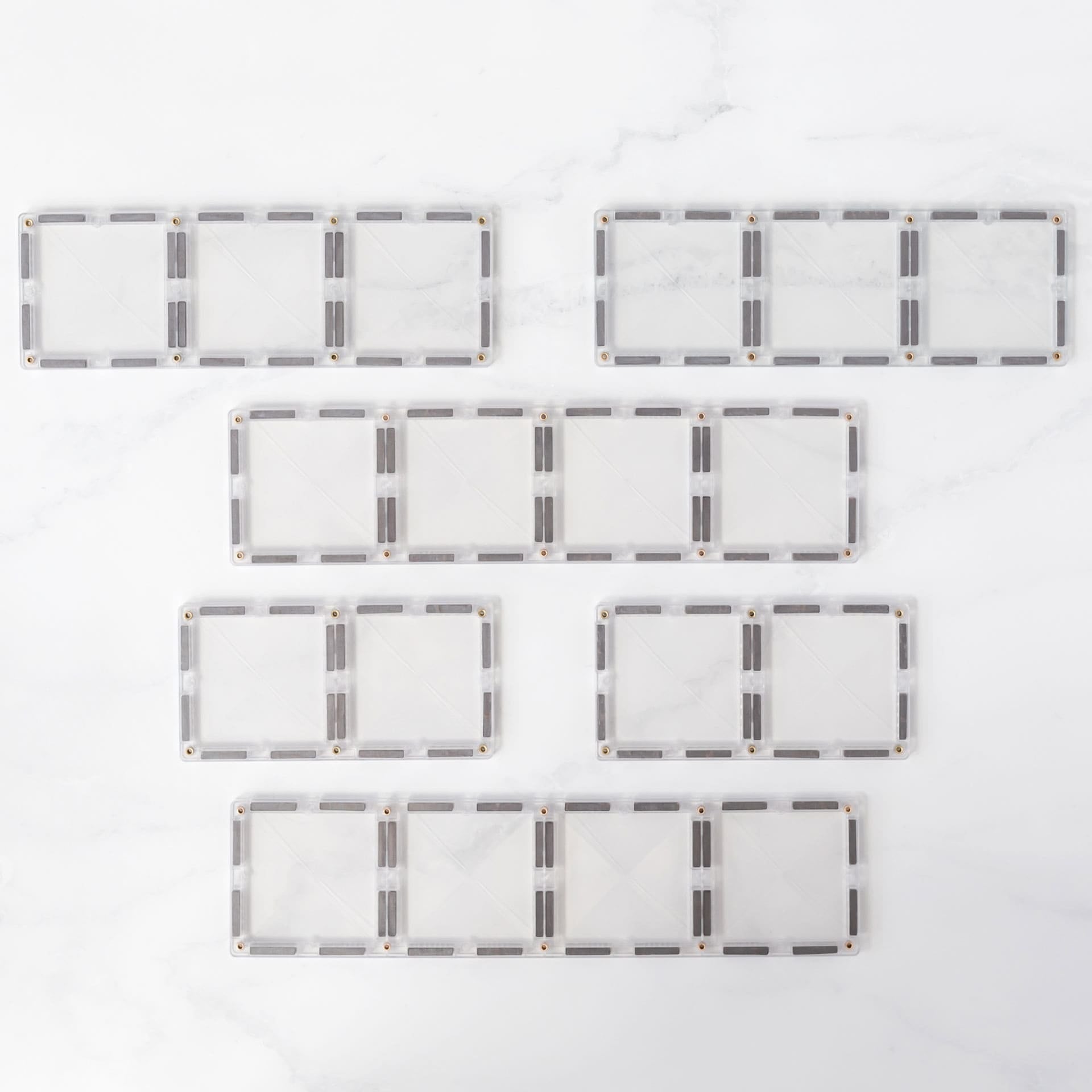Clear Rectangle Pack - 12 delig