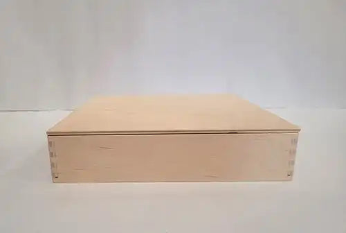 Houten speelbak met deksel - klein (25x25x5cm)