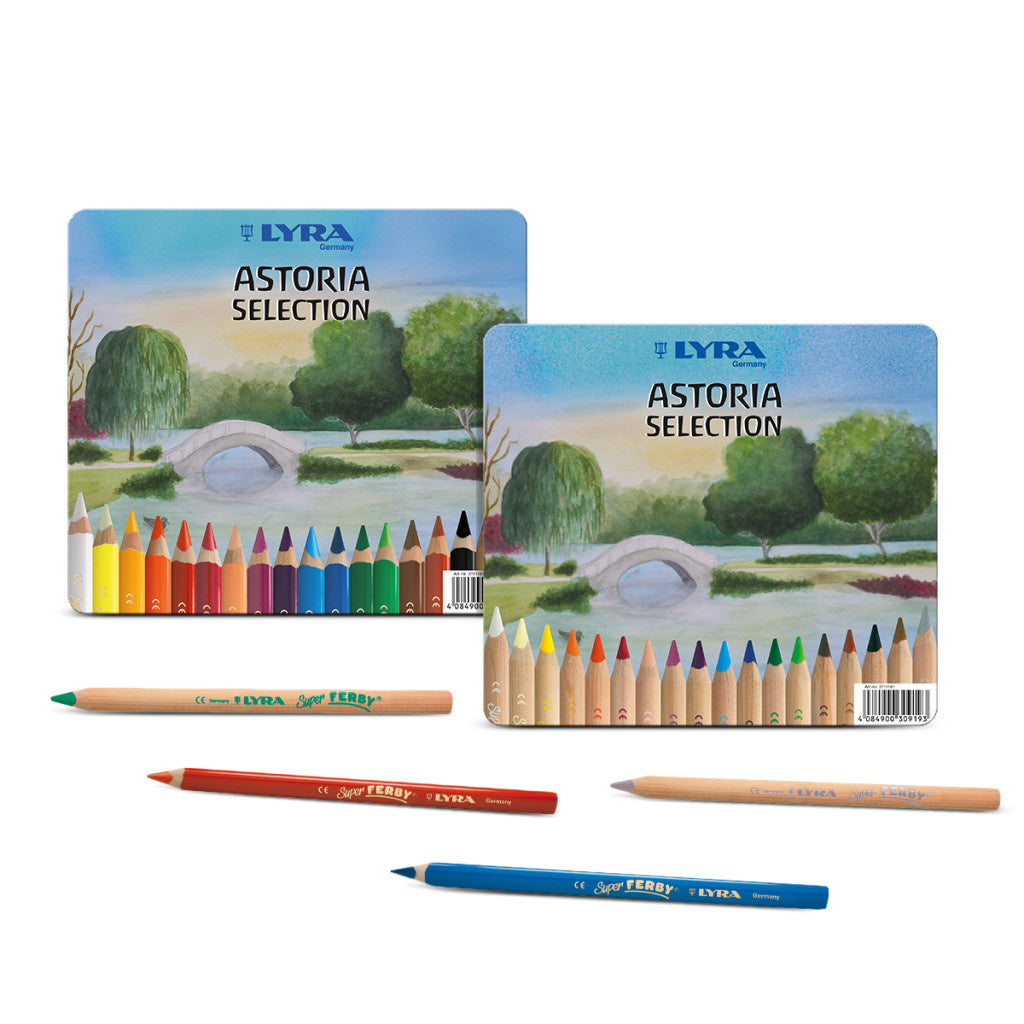 Kleurpotloden Super Ferby Astoria Selection (18 st) (gelakt)