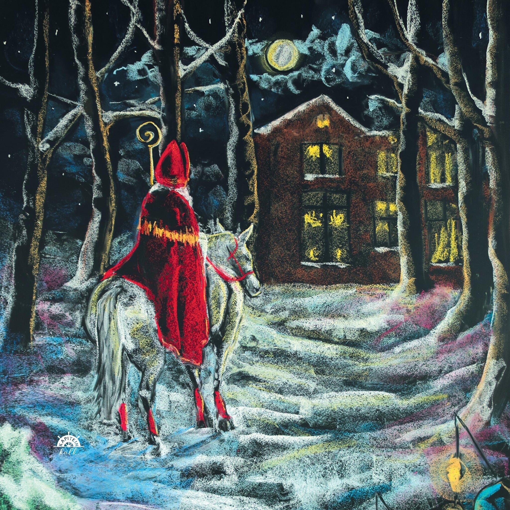 Silhouette Bright December Moon - Kapitein Kalk