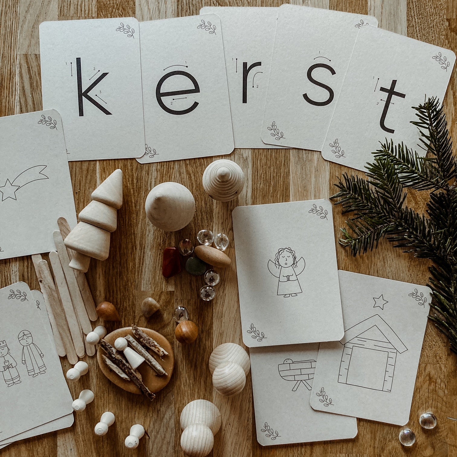 Flashcards Kerstverhaal