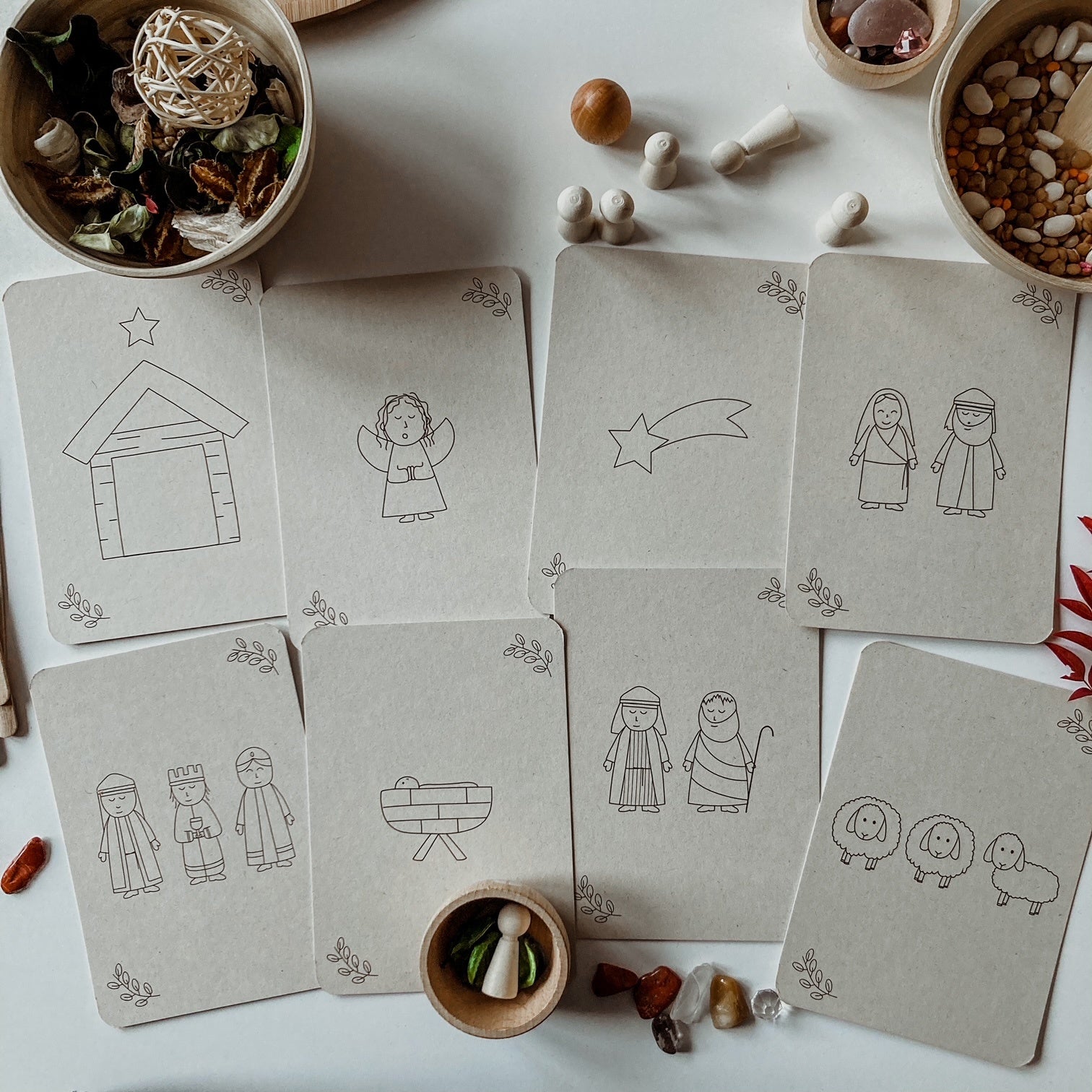 Flashcards Kerstverhaal