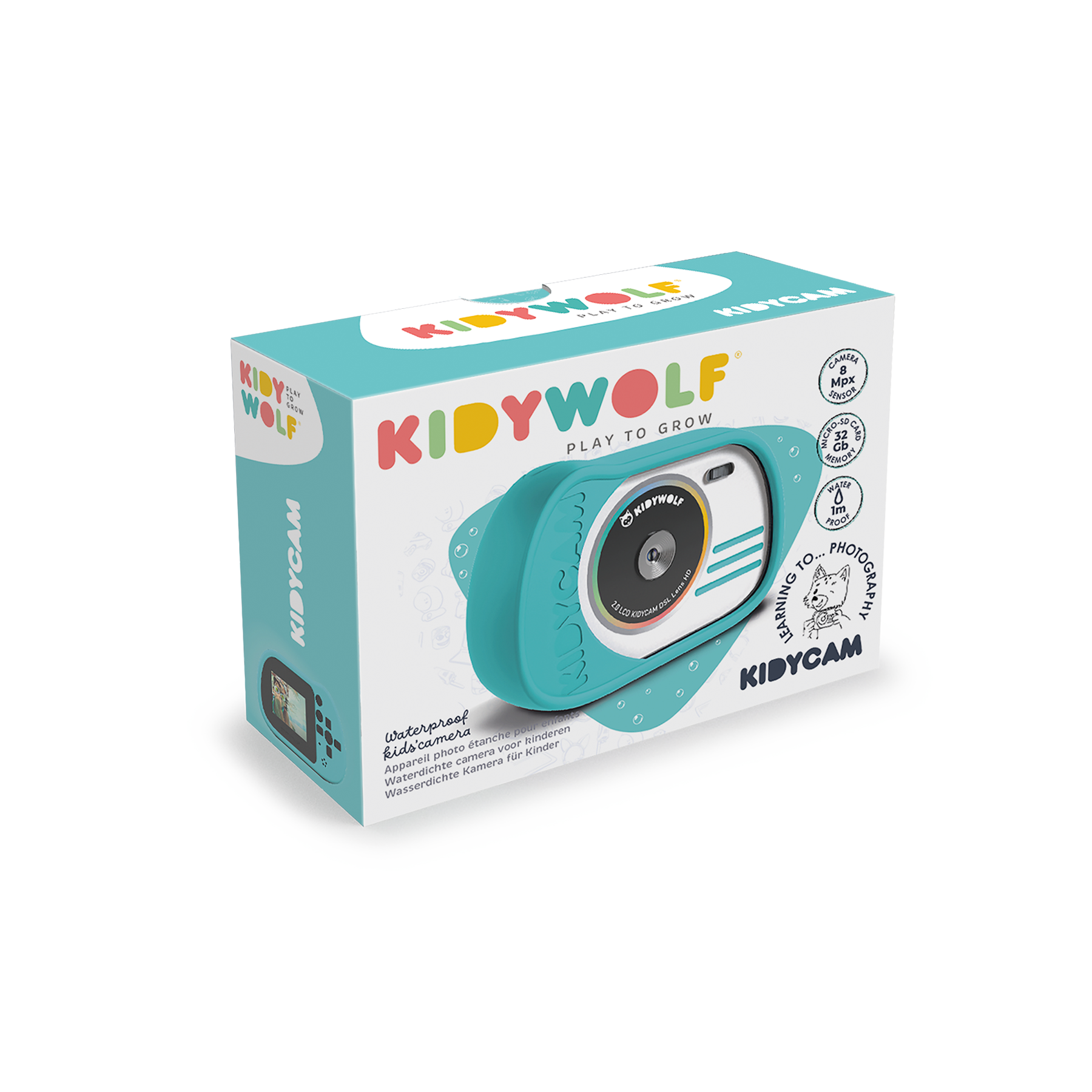 KIDYCAM Digitale kindercamera - Cyaan