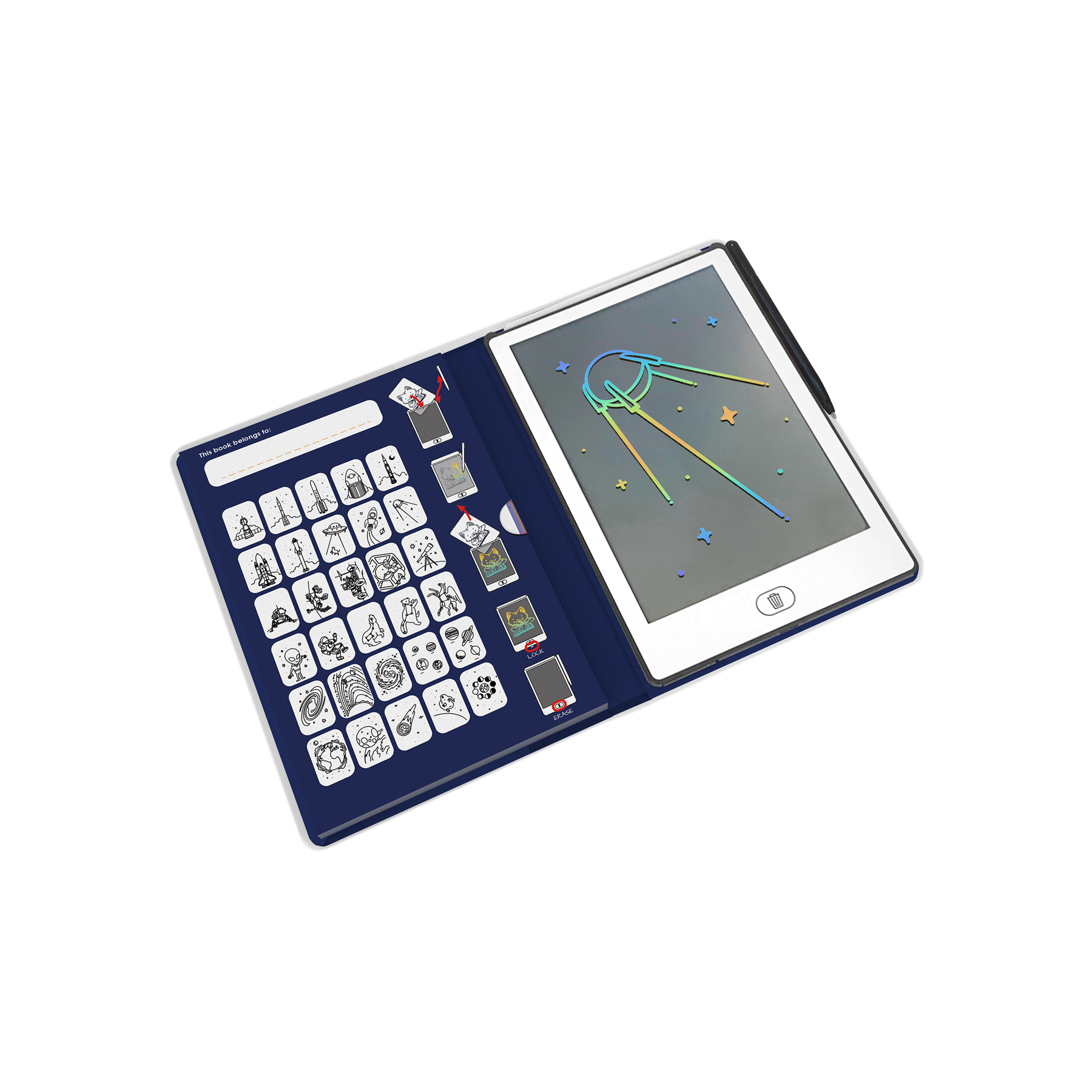 KIDYDRAW-MINI - Tekentablet 'Galaxy'