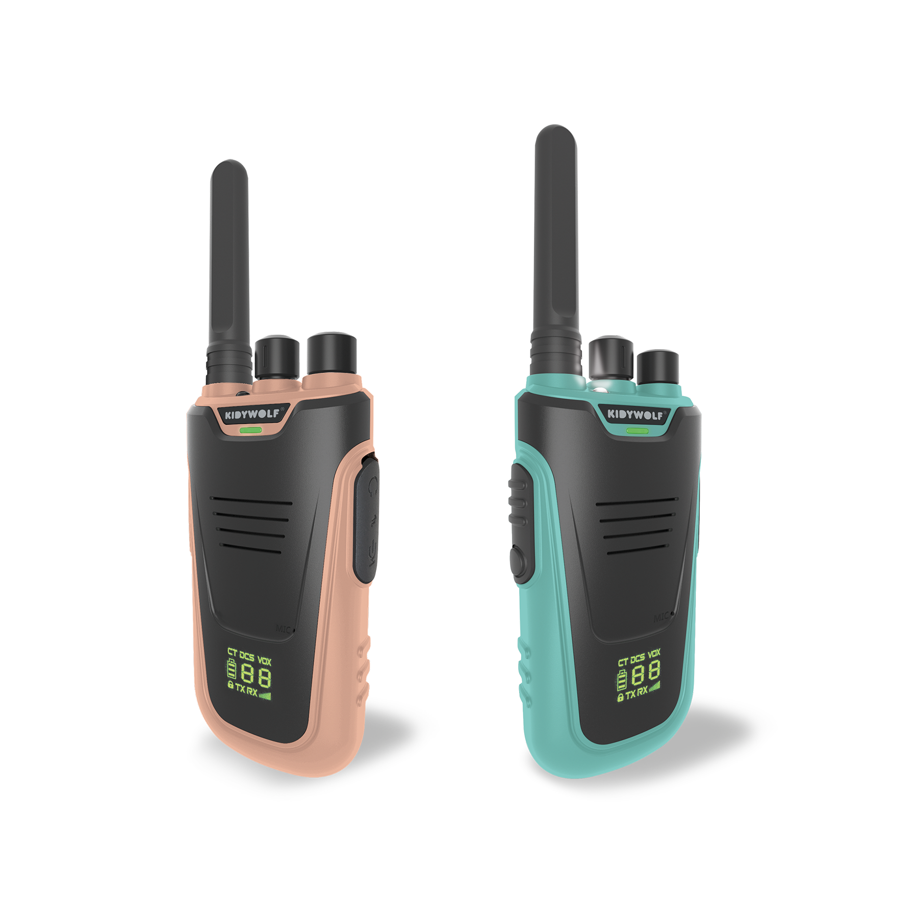 KIDYTALK Walkie Talkie - Nude/Cyaan