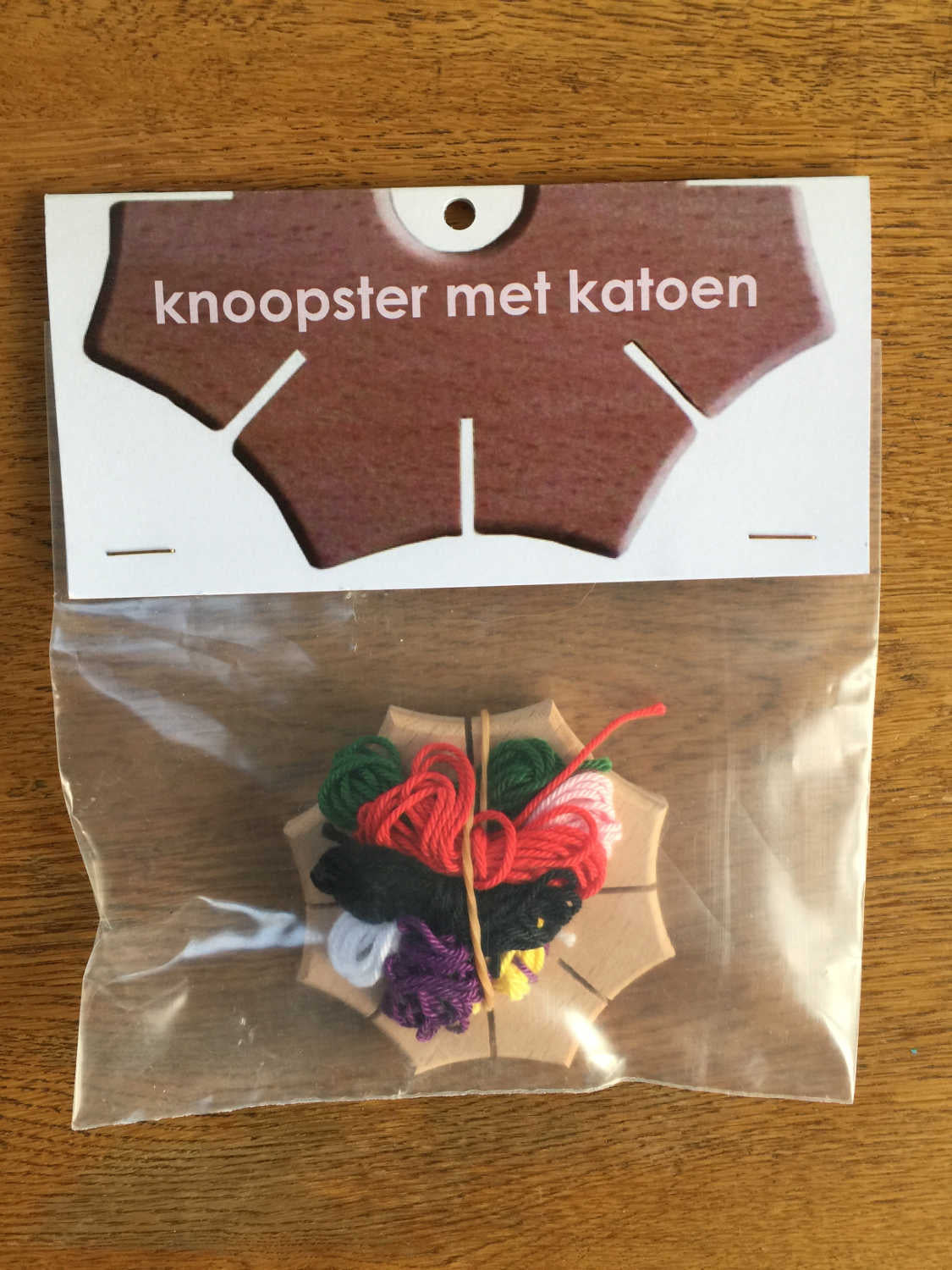 Weef-/knoopster met katoen