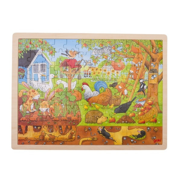 Legpuzzel - De tuin - onder en boven de grond