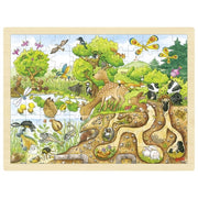 Legpuzzel - In de natuur - onder en boven de grond