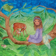Silhouette Elf on Branch - Eentje van Margo