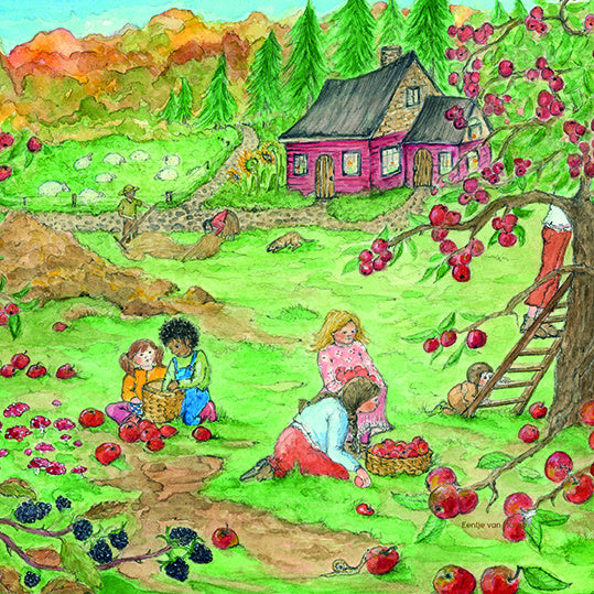Silhouette Red Cottage: Autumn - Eentje van Margo