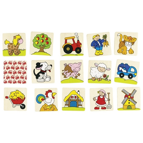 Spel - Memorie boerderij 32 delig
