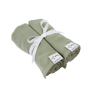 Hydrofiele doeken 2-pack - Olive