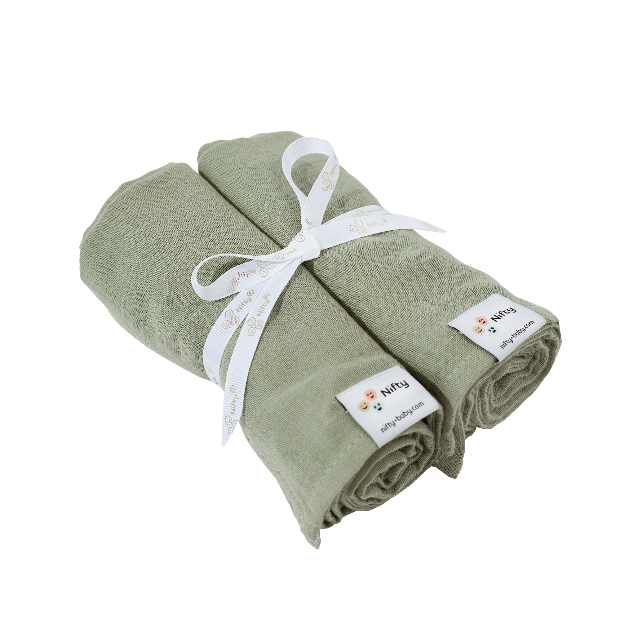 Hydrofiele doeken 2-pack - Olive