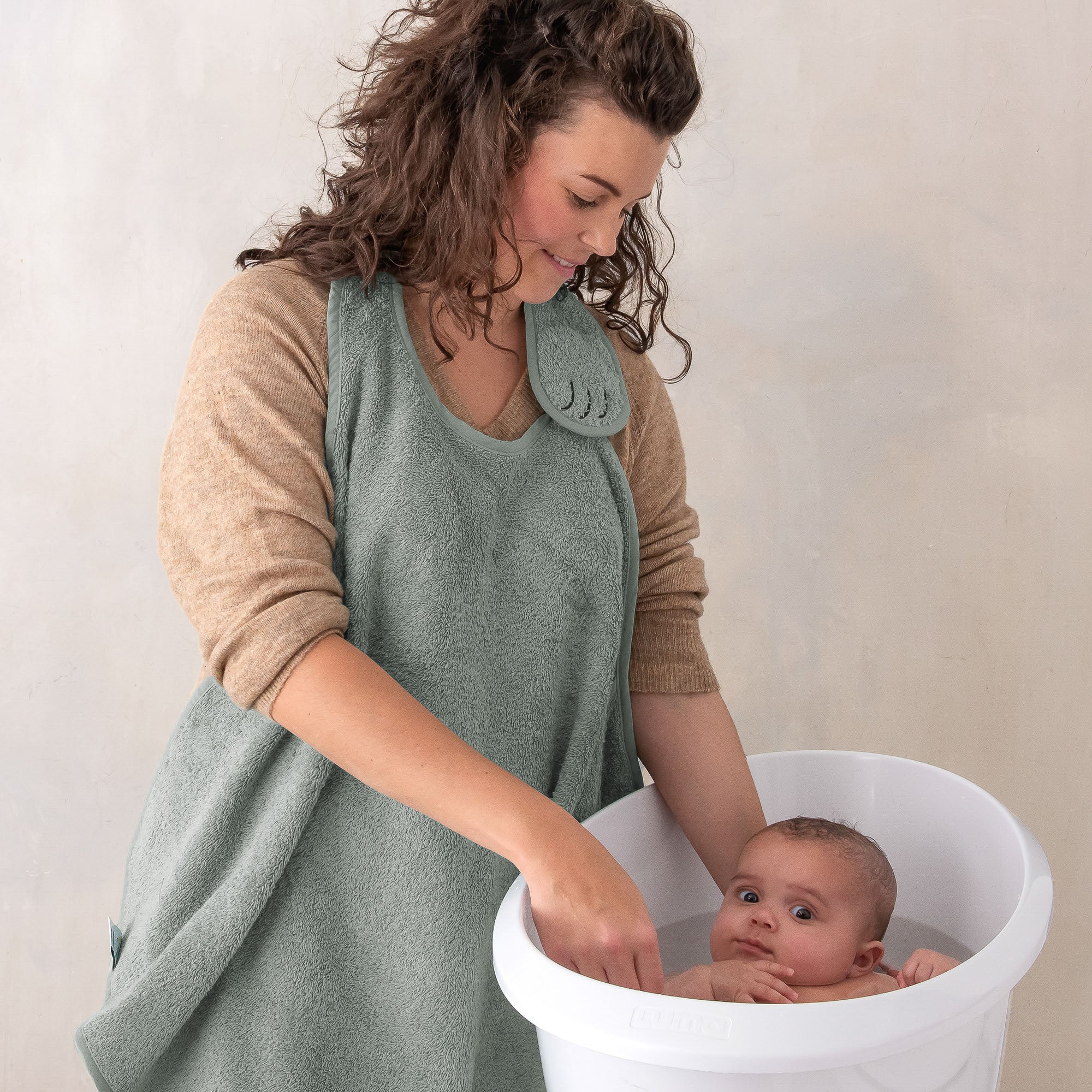 Handsfree Badcape - Olive