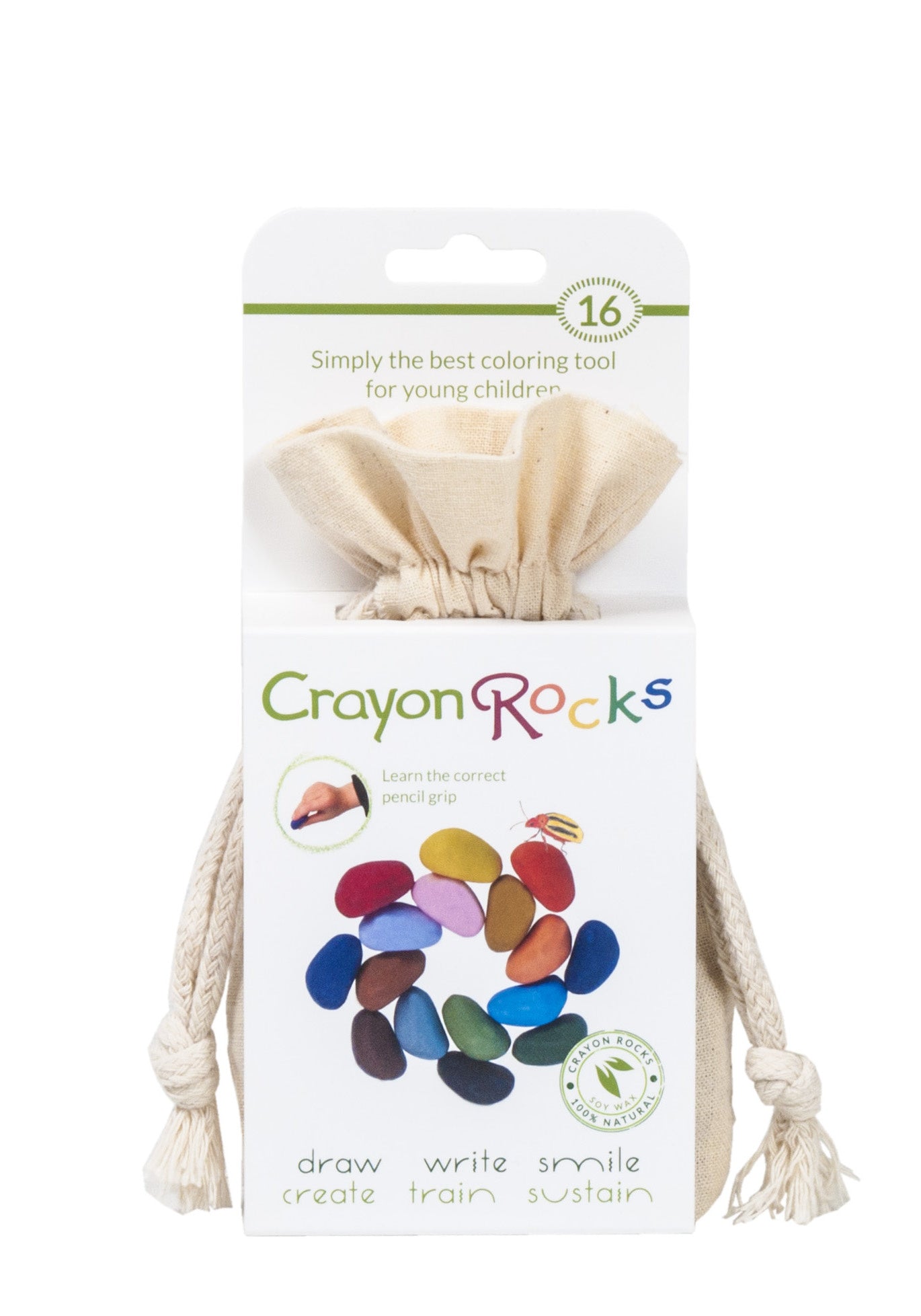 Crayon Rocks - 16 stuks in ecru zakje