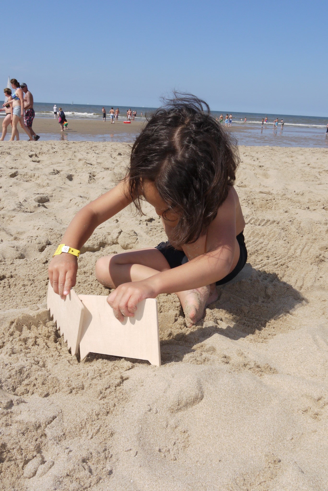 Zomerse zandkammen - Set van 5 kammen (maat L, M, S)