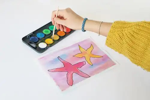 Aquarelverf tablet incl. penseel - 12 kleuren