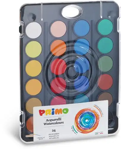 Aquarelverf tablet incl. penseel - 24 kleuren