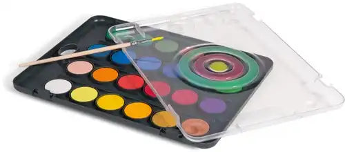 Aquarelverf tablet incl. penseel - 24 kleuren