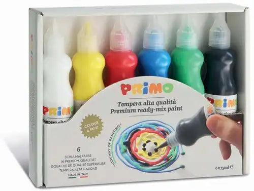 Plakkaatverf in spuitflesje 6x75ml