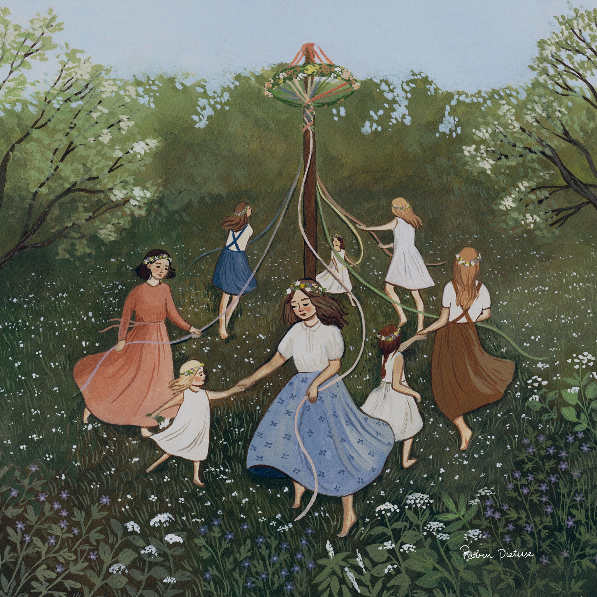 Silhouette Maypole Dance - Robin Pieterse