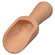 Houten schep, 14 cm