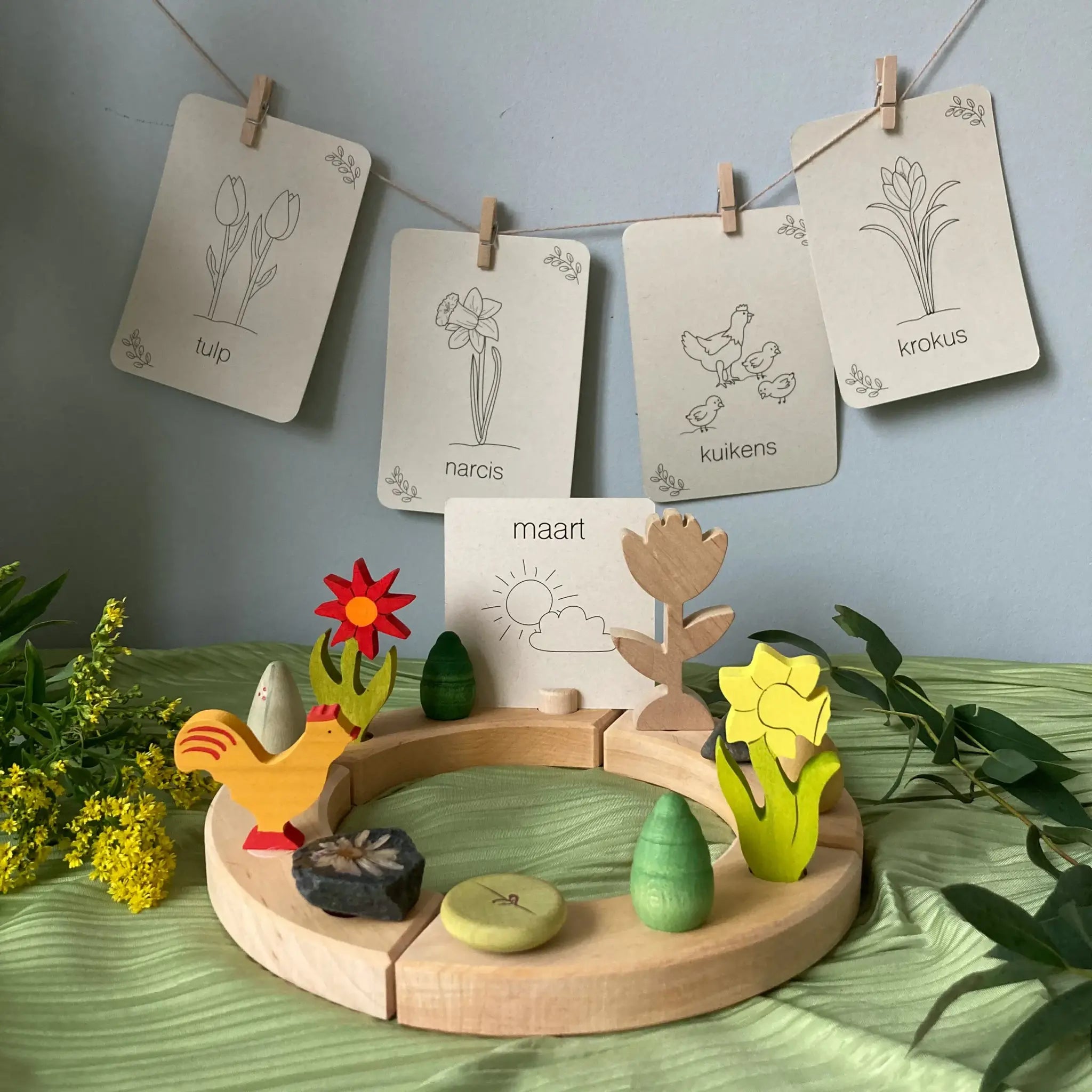 Maandkaarten set - seizoenstafel/jaarring