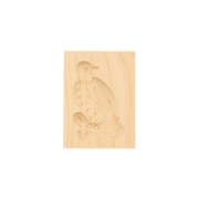 Houten vorm Vogel - Rechthoek