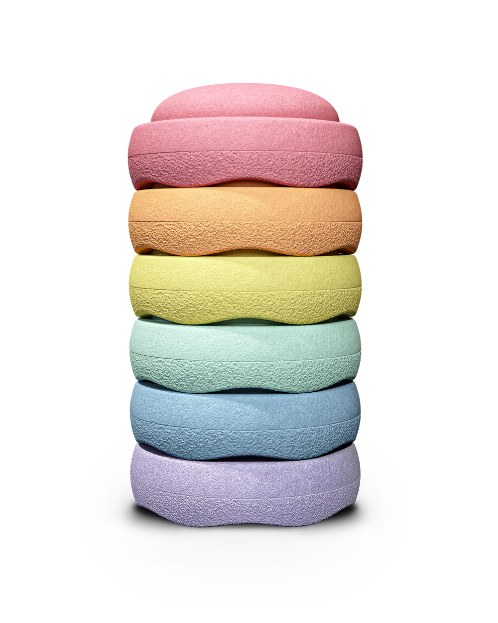Stapelstein Original Mini |Rainbow Pastel| Set van 6