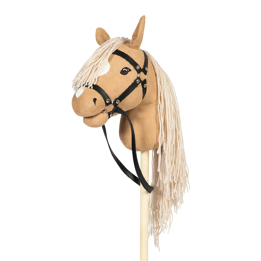 Stokpaard Deluxe met staart - Blond