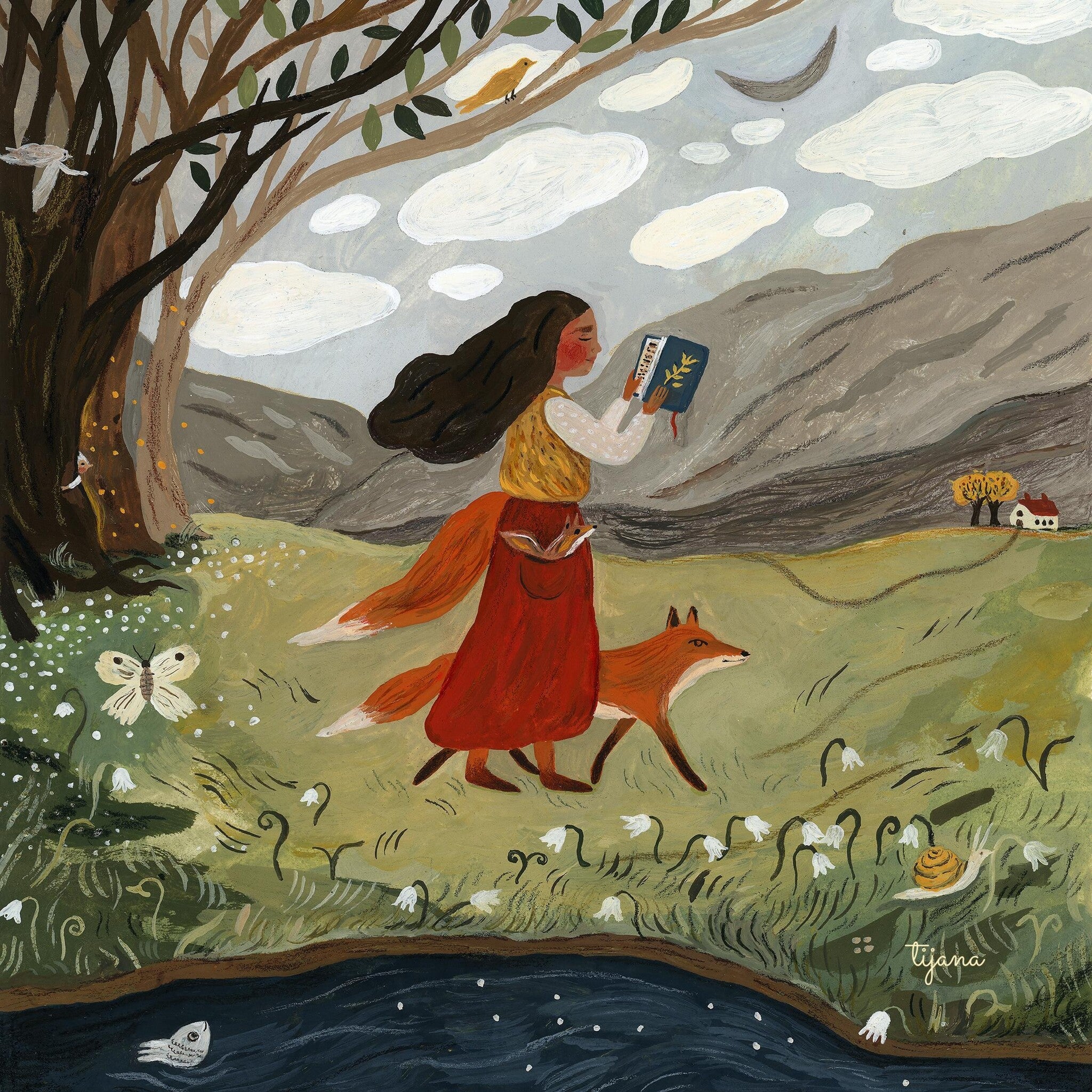 Silhouette Out of the Forest - Tijana Draws