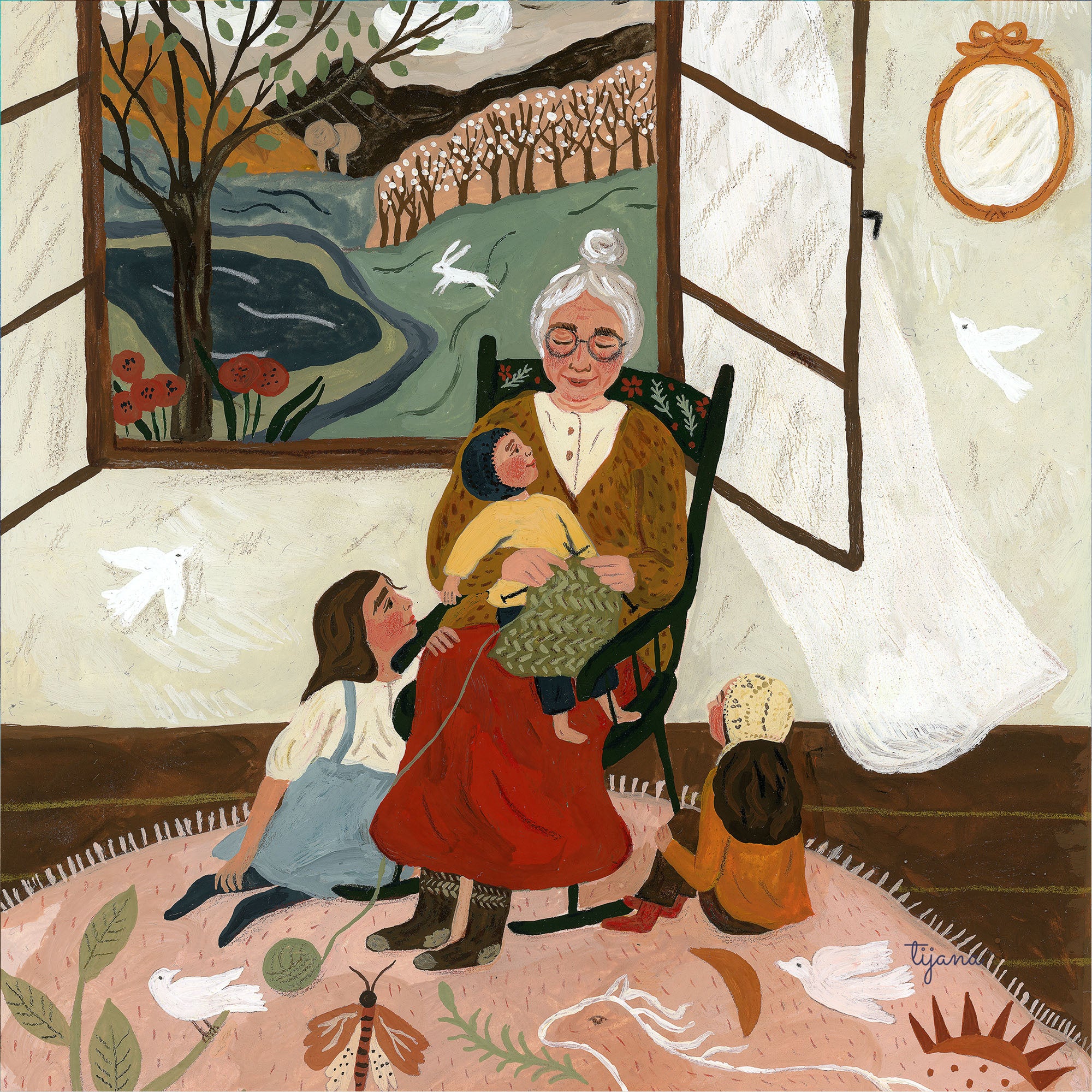Silhouette Grandma Stories - Tijana Draws