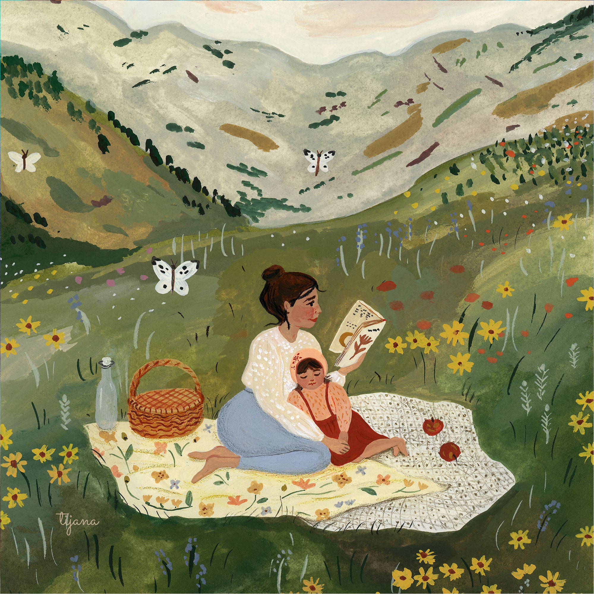 Silhouette Picnic - Tijana Draws