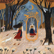 Silhouette Girl and the Wolf - Tijana Draws - Copy