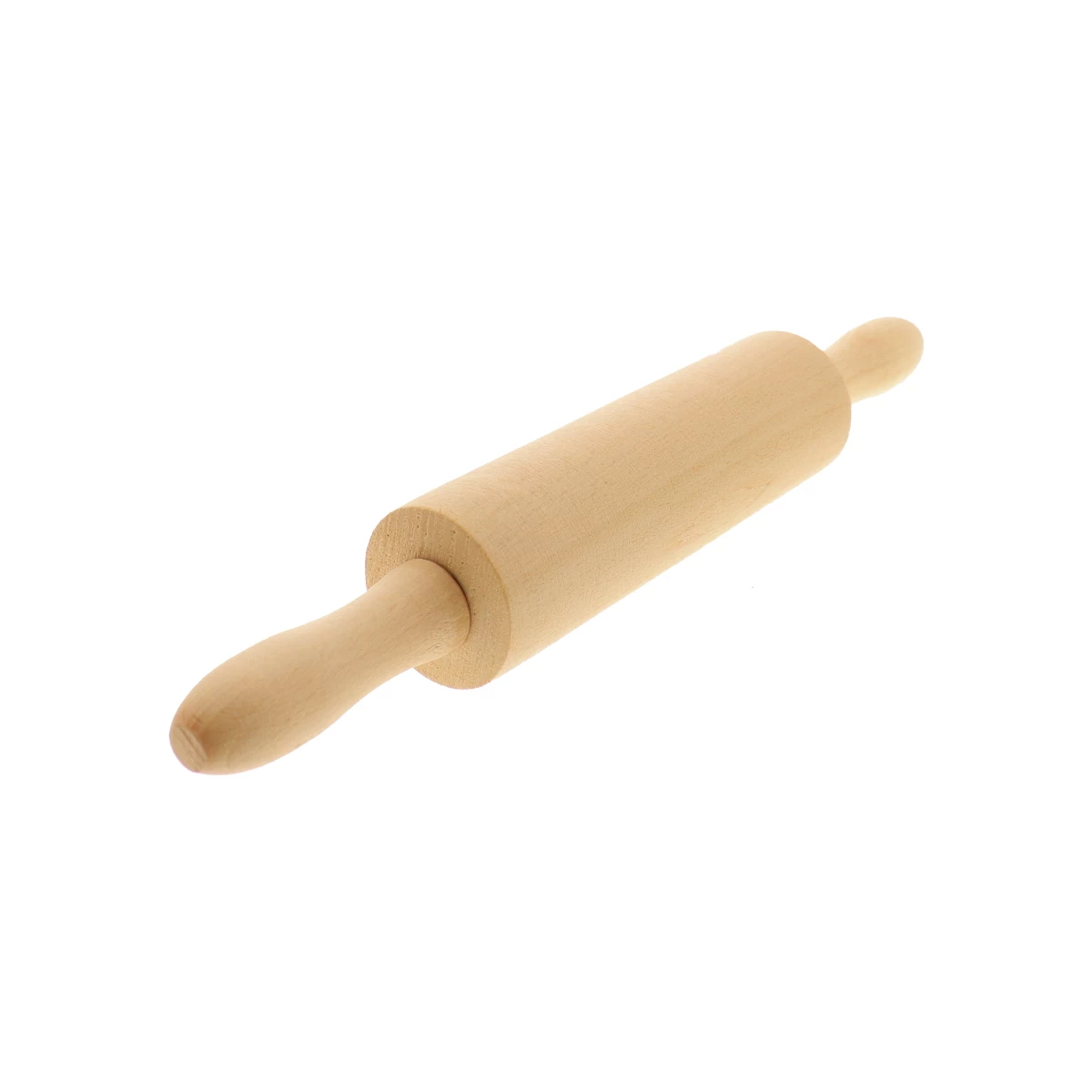 Houten deegroller, met as