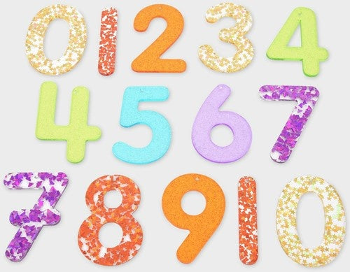 Regenboog Glittercijfers