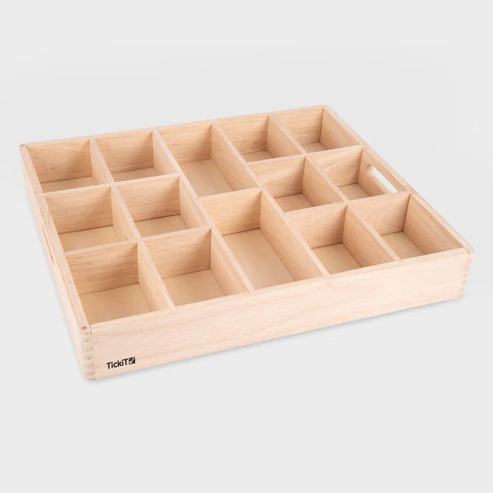 Houten sorteerbak - 14 vaks