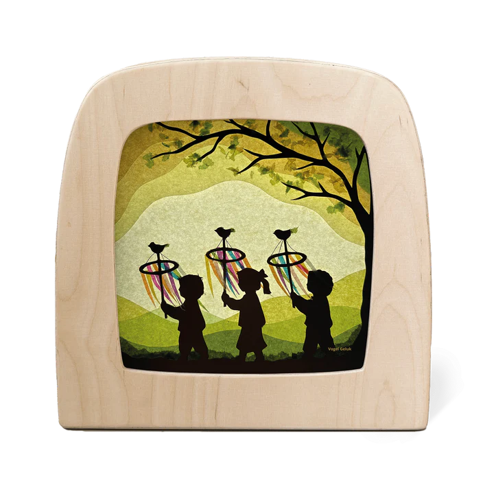 Silhouette Palmpas - Vogel Geluk