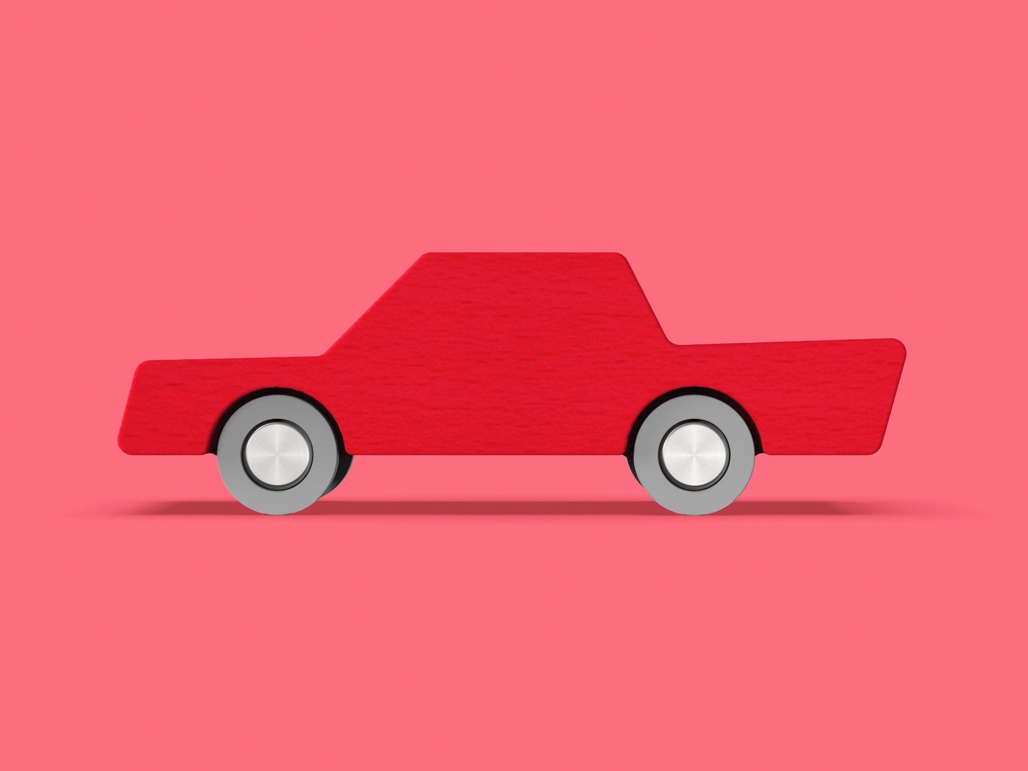 Back and Forth Car - Rood