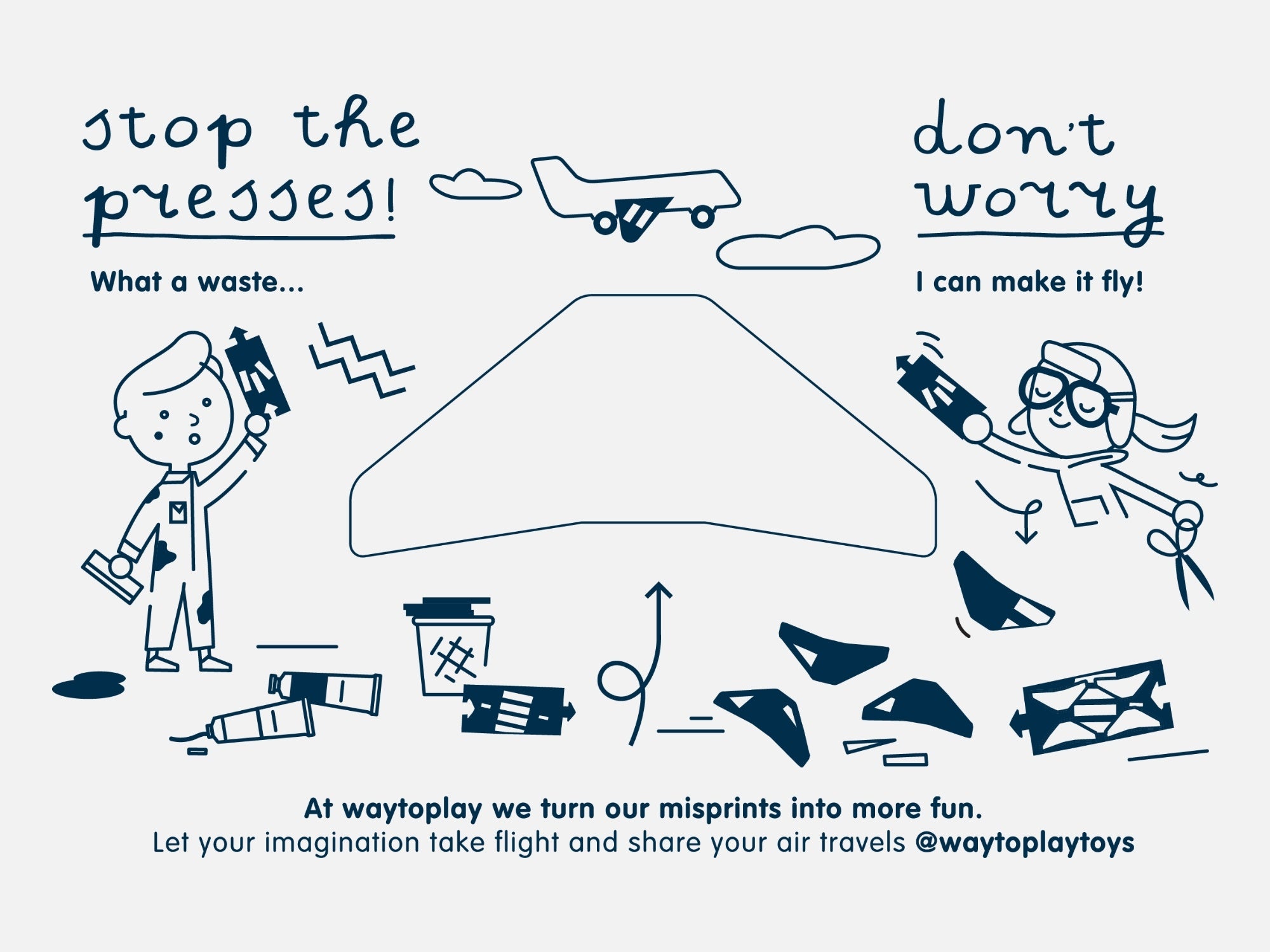 Waytoplay - Runway - Flexible Airport Set