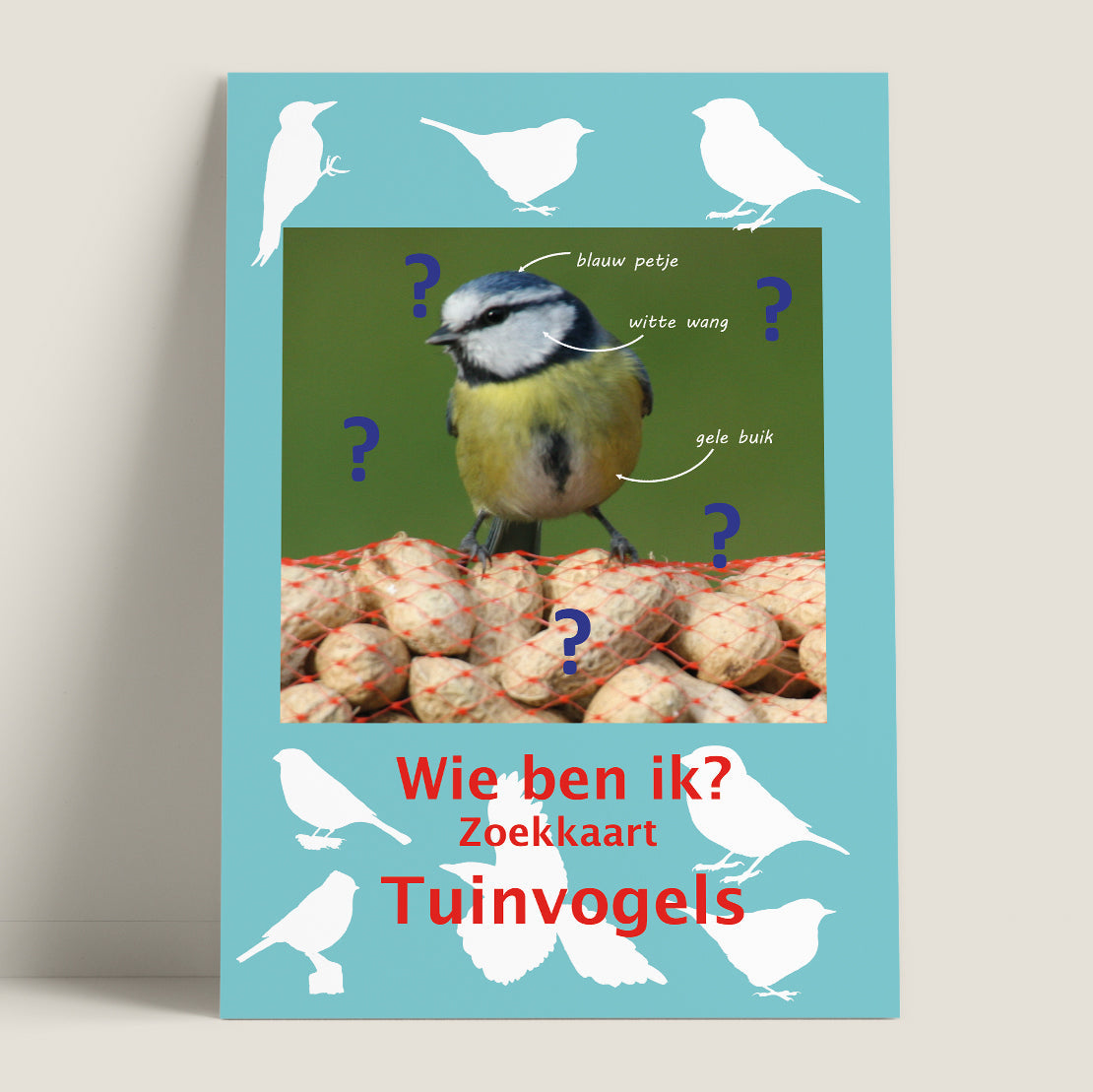 Wie ben ik? Zoekkaart Tuinvogels
