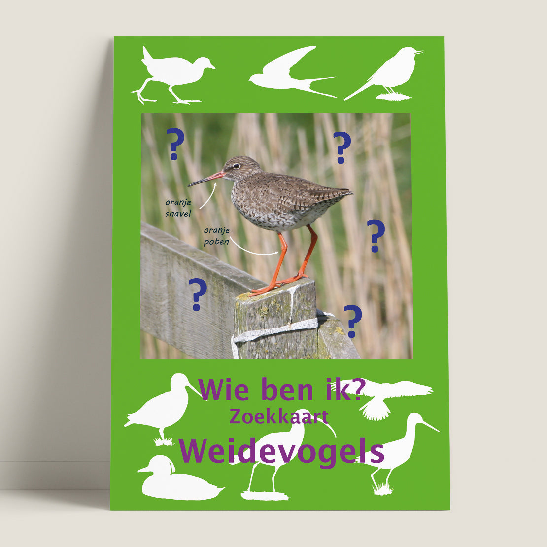 Wie ben ik? Zoekkaart Weidevogels